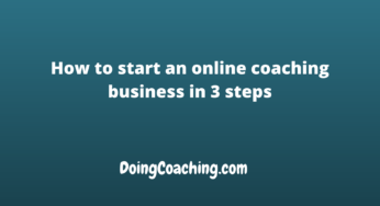 How to start an online coaching business
